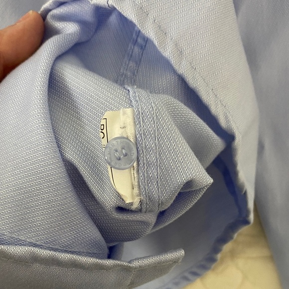 Light Blue Long Sleeve Shirt North End Sport Wrinkle Free Size Large - Picture 6 of 8